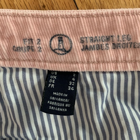 Land's End Corduroy Pants ~ Light Pink ~ Size 2, Fit 2 EUC | Straight Leg Cords - Picture 4 of 9